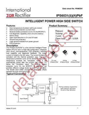 IPS6031RPBF datasheet  